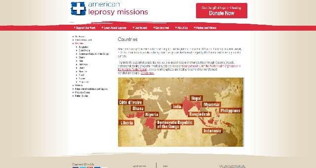 Leprosy.org Map Portfolio Image